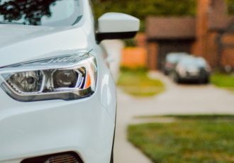 Car parked in driveway